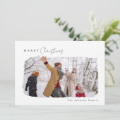 Minimaliserende kerstkaart voor prettige feestdage (Staand voorkant)