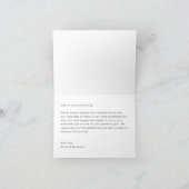 Minimaliserende Moderne Aangepaste Berichten Foto Bedankkaart (Binnen)