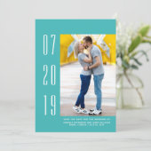 Minimaliserende Moderne Foto sparen de Datum | BLA Save The Date (Staand voorkant)