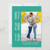Minimaliserende Moderne Foto sparen de Datum | Gro Save The Date (Voorkant)