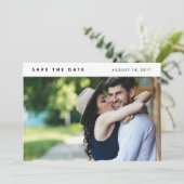 Minimaliserende Moderne Foto sparen de Datum Save The Date (Staand voorkant)