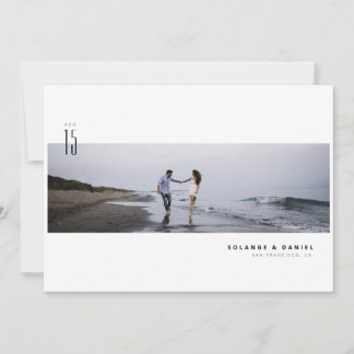 Minimaliserende Moderne Foto sparen de Datum Save The Date
