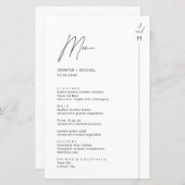 Minimaliserende Moderne Kaart van het Menu van Ini (Voorkant / Achterkant)