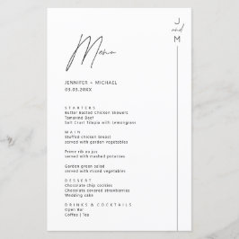 Minimaliserende Moderne Kaart van het Menu van Ini
