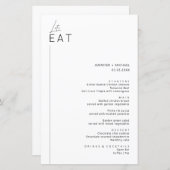 Minimaliserende Moderne Kaart van het Menu van Ini (Voorkant / Achterkant)