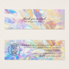 Minimaliserende Moderne Kortingen voor Bedankt van Mini Visitekaartjes