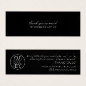 Minimaliserende Moderne Kortingen voor Bedankt van Mini Visitekaartjes (Voorkant /achterkant)