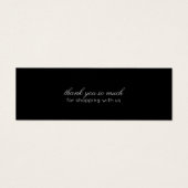 Minimaliserende Moderne Kortingen voor Bedankt van Mini Visitekaartjes (Voorkant)