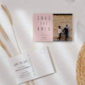 Minimaliserende Moderne Manuscript de Foto sparen  Briefkaart