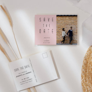 Minimaliserende Moderne Manuscript de Foto sparen  Briefkaart