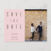 Minimaliserende Moderne Manuscript de Foto sparen Briefkaart (Voorkant)