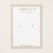 Minimaliserende oorkaart visitekaartje (Voorkant)