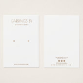 Minimaliserende oorkaart visitekaartje (Voorkant /achterkant)