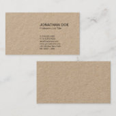 Minimaliserende professionele moderne legante Sjab Visitekaartje (Voorkant / Achterkant)