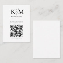 Minimaliserende QR-code RSVP Online Enclosure