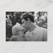 Minimaliserende QR-code voor bruiloft met foto's Informatiekaartje (Achterkant)