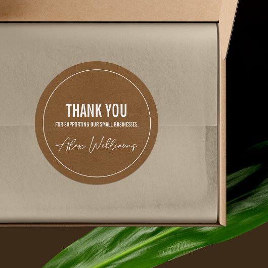 Minimaliserende Ronde Logo Business Packaging Stic Ronde Sticker