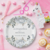 Minimaliserende Simple Wedding Calligraphy Sjabloo Papieren Bordje (Feest)