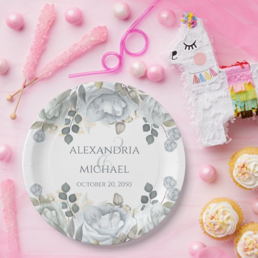 Minimaliserende Simple Wedding Calligraphy Sjabloo Papieren Bordje (Feest)