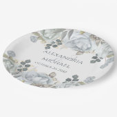 Minimaliserende Simple Wedding Calligraphy Sjabloo Papieren Bordje (Gekanteld)