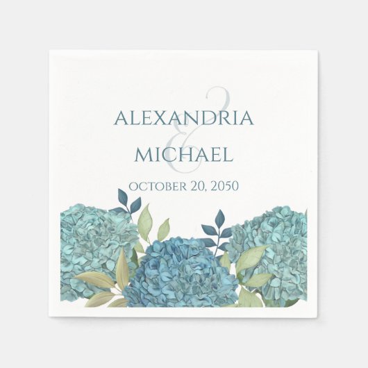 Minimaliserende Simple Wedding Calligraphy Sjabloo Servet (Voorkant)