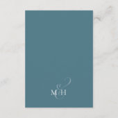 Minimaliserende Simple Wedding Details-tijdlijnen  Informatiekaartje (Achterkant)