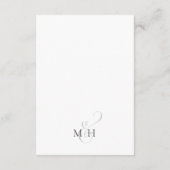 Minimaliserende Simple Wedding Details Website Sja Informatiekaartje (Achterkant)