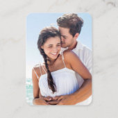 Minimaliserende Simple Wedding Website Foto QR Bla Informatiekaartje (Achterkant)