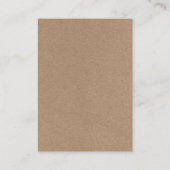 Minimaliserende Simple Wedding Website QR Kraft Informatiekaartje (Achterkant)