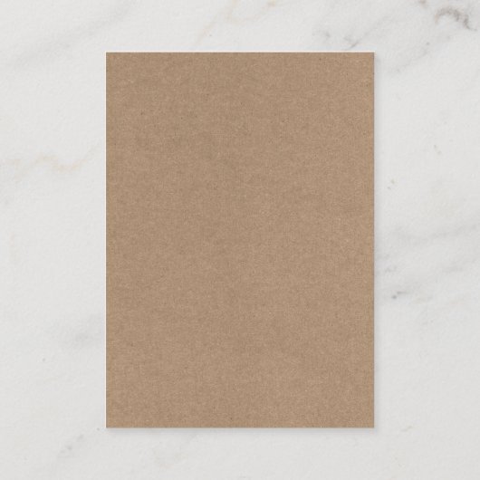 Minimaliserende Simple Wedding Website QR Kraft Informatiekaartje (Achterkant)