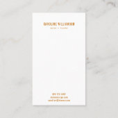 Minimaliserende Terracotta Botanical Landscape Des Visitekaartje (Achterkant)