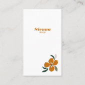 Minimaliserende Terracotta Botanical Landscape Des Visitekaartje (Voorkant)