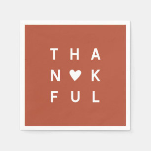 Minimaliserende Terracotta Copper Thanksgiving Hol Servet