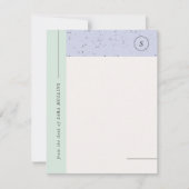Minimaliserende Terrazzo Monogram Stationery - Min Aankondiging (Voorkant)