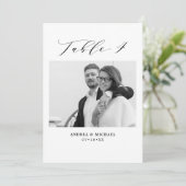 Minimaliserende trouwtafel 4 Aantal en Afbeeldinge Aankondiging (Staand voorkant)