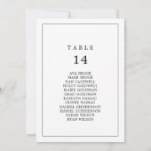 Minimaliserende typografische tabel Aantal zitplaa (Achterkant)