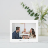 Minimaliserende verjaardag Dank u wel Briefkaart f (Staand voorkant)