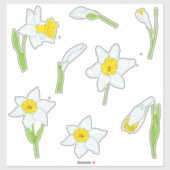 Minimaliserende Waterverf kleefdieren Sticker (Vel)