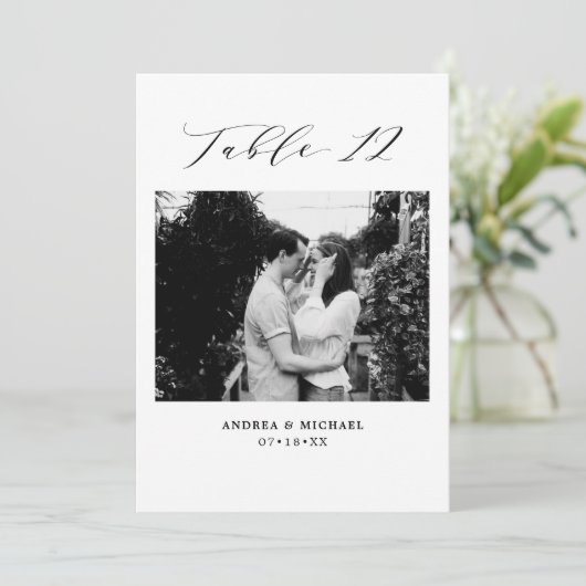 Minimaliserende weddenschapstabel 12 Aantal en Afb Aankondiging (Staand voorkant)