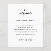 Minimaliserende Welkomsttijdroute voor bruiloft (Voorkant)