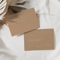 Minimaliserende werkkaart voor Elegant Beige Offic