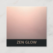 Minimaliserende Zen Glow Energy Healer Vierkante Visitekaartje (Voorkant)