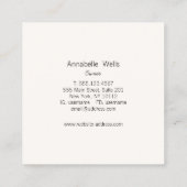 Minimaliserende Zen Glow Energy Healer Vierkante Visitekaartje (Achterkant)