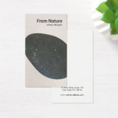 Minimaliserende zwarte-stone-draagkaart visitekaartje (Bureau)