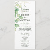 Minimaliseringsprogramma Eucalyptus Waterverf Programmakaart (Voorkant)