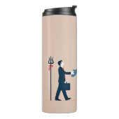 minimalism image of an ordinary person greeting go thermosbeker (Gedraaid links)