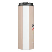 minimalism image of an ordinary person greeting go thermosbeker (Achterkant)