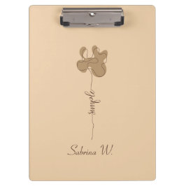 Minimalism Simple Flower Clipboard Klembord