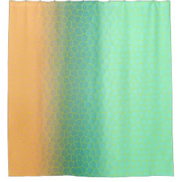 Minimalisme Abstract KunstBleek Turquoise Green Co Douchegordijn