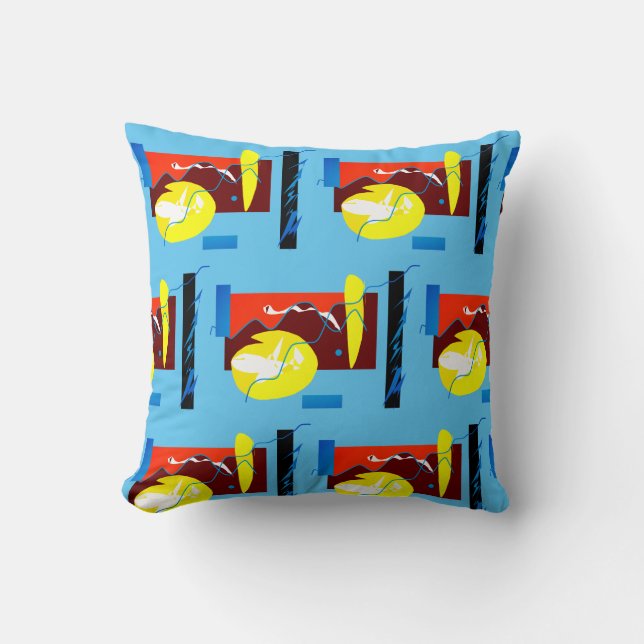 Minimalisme Abstract Kunstpatroon Kussen Cushion (Voorkant)